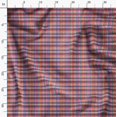 thumbnail image 3 of Soimoi Blue Silk Fabric Gingham Check Decor Fabric Printed Yard 42 Inch Wide, 3 of 5