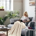 thumbnail image 3 of Super Soft Throw Blankets 70*100Cm Super Soft Warm Solid Warm Micro Plush Fleece Blanket Throw Rug Sofa Bedding, 3 of 4