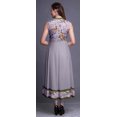 thumbnail image 4 of Bimba Kurtis Indiennes Violet Pâle à Fleurs pour Femmes, Anarkali Prête à Porter Unie, Robe Imprimée Kurti Indienne Grande, 4 of 6