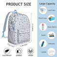 thumbnail image 2 of Helm Rudder Mast Sail Coast Travel Backpack 鈥?Lightweight Canvas Bookbag with Nautical Marine Pattern, Comfortable Carrying, Anti-theft Features for Students, Travelers, and Beach Trips, 2 of 4