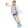 thumbnail image 4 of Baohd 1/87 Diorama Graffiti Figure Characters Resin People Train Layout girl white, 4 of 6