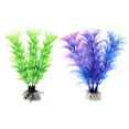 thumbnail image 4 of Artificial Aquatic Plant Ceramic Base Plastic Aquarium Plant Fish Tank Decor, 4 of 10