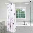 thumbnail image 2 of Adjustable White Corner Shower Curtain Rod with 12 Hooks, 31-41 Inch Diamond Shaped Shower Curtain Rod, 2 of 14