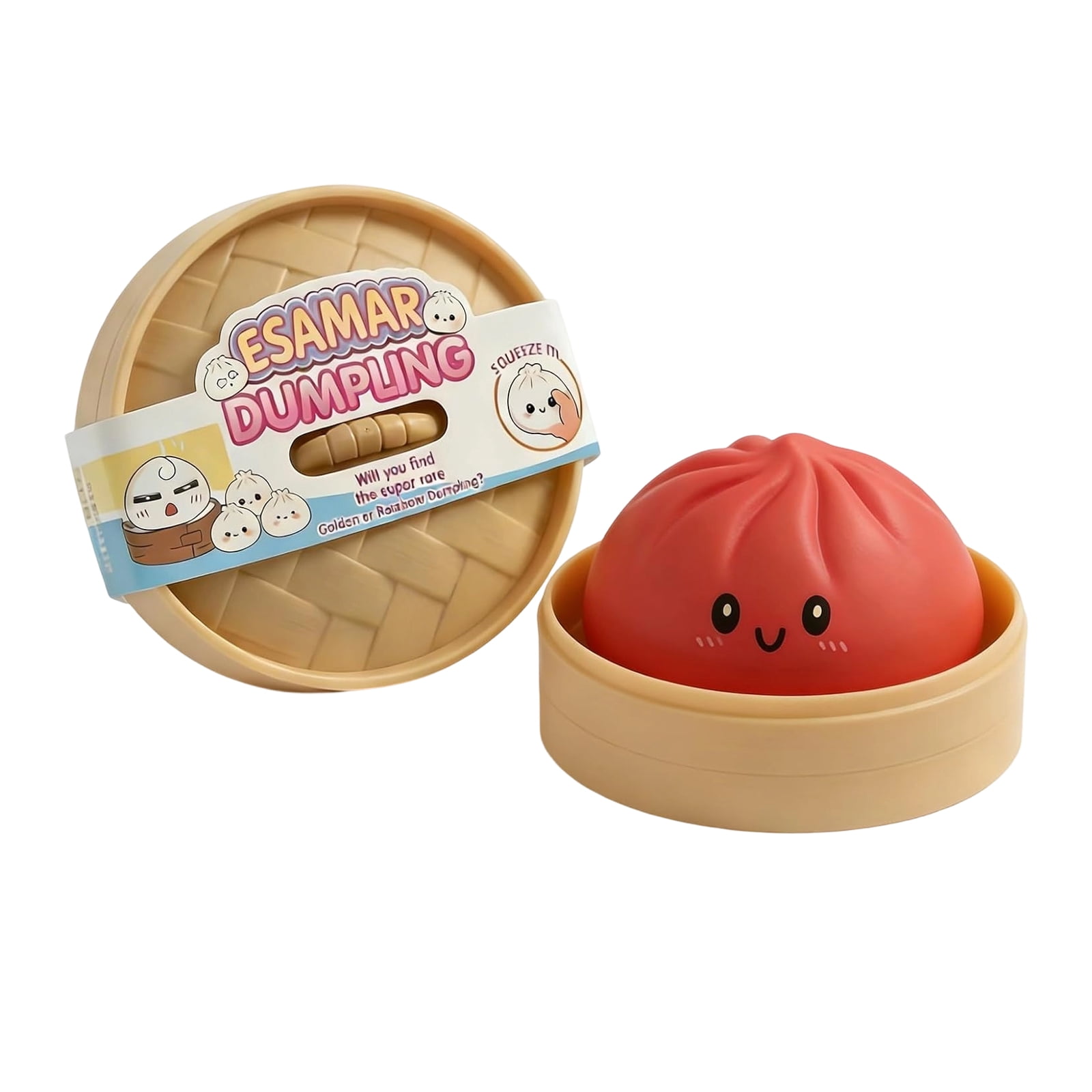 Glitter Dumpling Squishy, Slow Rising Soft Squeeze Toy