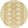 thumbnail image 1 of Ahgly Company Tapis d'Intérieur Ronds Abstraits Kaki et Or, Tapis de Zone Abstraits, 3 Pieds Rond, 1 of 6
