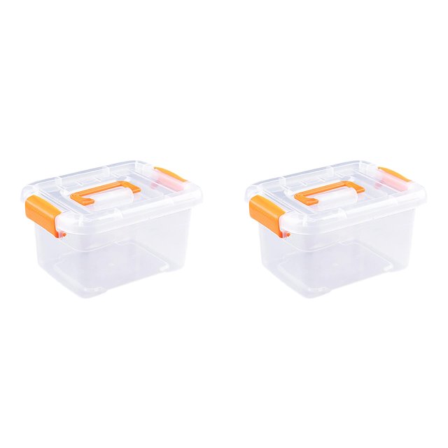 Home Textile Storage Transparent Multifunctional Storage for Household Living Room Bedroom Toys Clothing Sorting Stackable and Proof Solutions*2 Pack
