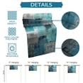 thumbnail image 4 of Riforla Chemin de Table et Ensemble de Tapis Nappe Élégante pour Table à Thé et Table Basse Bannière de Table Décorative Bleu, 4 of 8