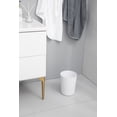 thumbnail image 4 of Grey Label White  Waste Can, Round Plastic Bathroom Trash Bin, Garbage Can & Wastebasket, 4 of 7