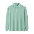 thumbnail image 1 of Sunnyoo Big Boys Polo Shirts Long Sleeved Solid Color Basic Polos Breathable Basic Undershirt, 1 of 4