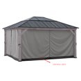 thumbnail image 2 of Sunjoy Replacement Curtains for 13 ft. × 15 ft. Gazebos,  Grey, 2 of 5