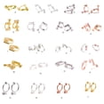 thumbnail image 4 of 10pcs Ear Clip Converters Earring Accessories Handmade Fashionable Handheld Findings Turn Any Post Studs Into Clip-On Earrings Type1, 4 of 6