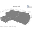 thumbnail image 2 of LLappuil Modular Sectional Sofa, 4 Seat Modular Sectional Sofa with Storage, Velvet Waterproof Anti-Scratch Sofa for Living Room, 2 of 8