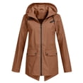 thumbnail image 1 of Women's Lightweight Hooded Anorak Jacket Windproof Raincoat with Secure Pockets for Outdoor Workout Activities, 1 of 6