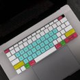 thumbnail image 1 of Langgg Keyboard Cover Laptop Waterproof Dustproof Keyboard Silicone Film Replacement for Macbook Air, Colorful Mint, 1 of 8