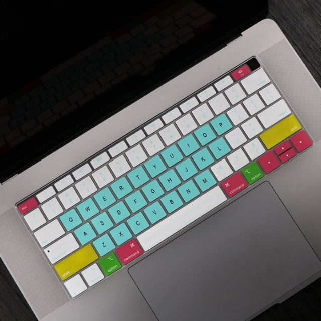 Langgg Keyboard Cover Laptop Waterproof Dustproof Keyboard Silicone Film Replacement for Macbook Air, Colorful Mint