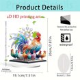 thumbnail image 4 of red Acrylic Rooster With A Group Of Chicks Home Living Room Foyer Study Display Cabinet Desktop Decoration Red, 4 of 8