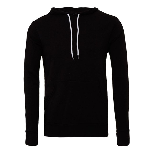 BELLA+CANVAS 3719 Chandail à Capuchon Unisexe en Molleton de Coton Poly, 2TG, Noir
