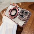 thumbnail image 4 of Luxe Shimmer Rhinestone TPU Phone Case - Magnetic, Crystal Clear & Shockproof - Perfect Fit for iPhone 15, 14, 13, 12 Pro Max, 11 & Plus Models, 4 of 5