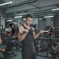 thumbnail image 2 of Soozier 4 x 11lbs Weight Plates Set, 2-Inch Barbell Weights Set, 2 of 10