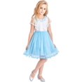 thumbnail image 2 of Robe Fille Cape Robe Bleue Butterfly Mariage 10 Ans, 2 of 6