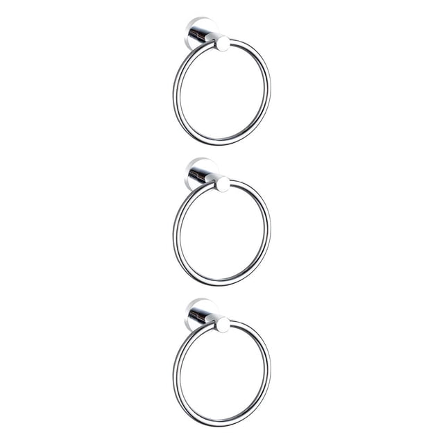 jesticaly Towel Ring Practical Fixing Rings Hanging Rack Exquisite Towels Hangers for Wall Hanger Stand for Home Bathroom Kitchen Use Bright color 3Set