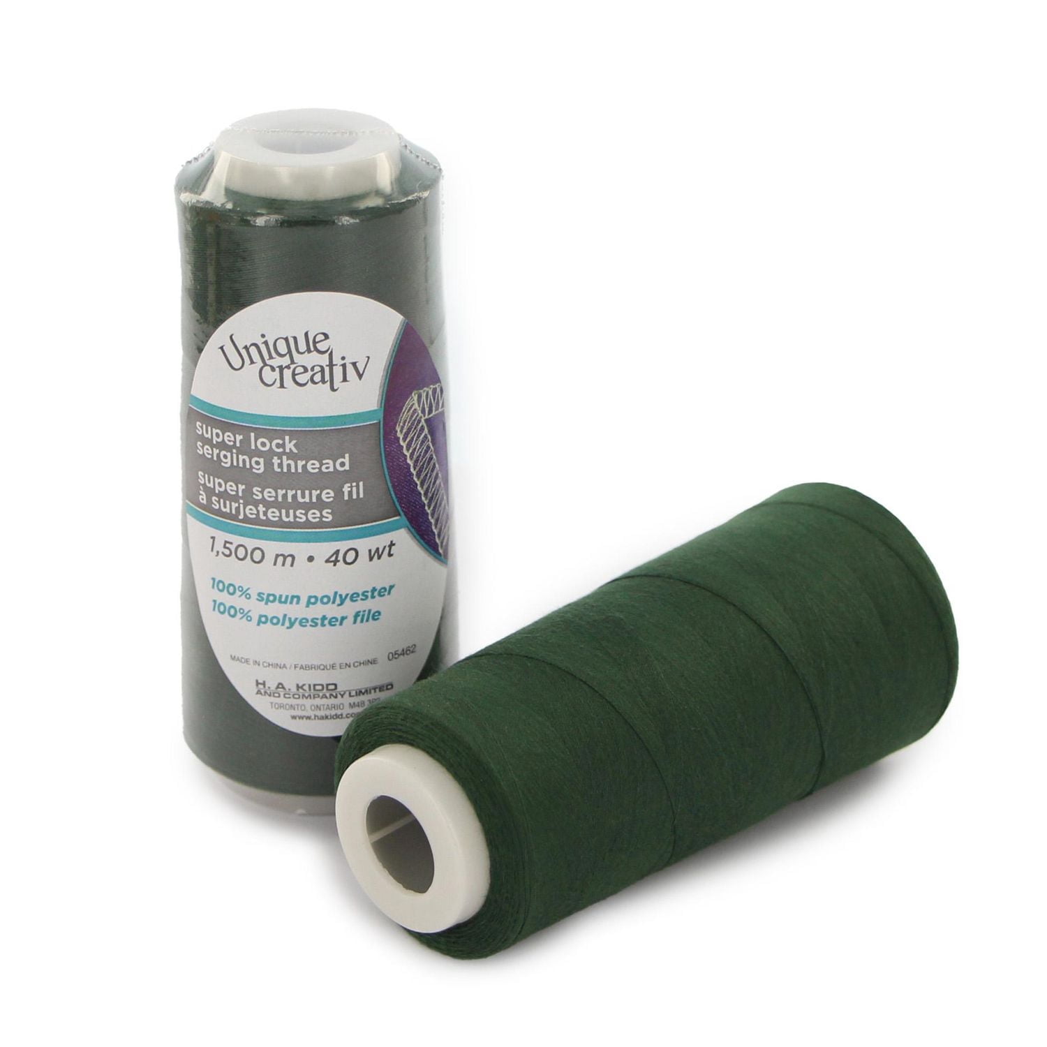 UNIQUE CREATIV TRULOCK 40 wt polyester fil de surjet 1500 m (1640 yd) Cone