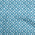 thumbnail image 1 of oneOone Cotton Poplin Medium Blue Fabric Block Craft Projects Decor Fabric Printed By The Yard 56 Inch Wide-T7, 1 of 5