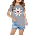 thumbnail image 1 of EGNMCR T-Shirts & Blouses à Manches Courtes Col Rond pour Tout-Petits Garçons Filles Coton Mode Mignon Col Rond Imprimé Tee Manches Courtes Girl Blouse, 1 of 5