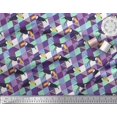 thumbnail image 3 of Soimoi Cotton Voile Fabric Check & Toucan Bird Printed Fabric 1 Yard 56 Inch Wide, 3 of 4