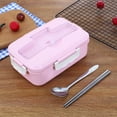 thumbnail image 2 of Thermal Lunch Box Thermal Lunch Box Pink Lunch Boxthermal Insulation Bento Box Tableware Set Portable Lunch Box Lunch Box Bento Box Adult Bento Box Adult, 2 of 3