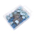 thumbnail image 2 of KLKCMS Straight Pins Hand Sewing Pins for DIY Activities Parties Wedding Decoration Blue, 2 of 9