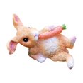 thumbnail image 4 of Rongfmy Creative Cute Rabbit Statue Ornament Animal Sculpture Artwork Resin Craft Easter 10cmx5.5cmx7cm, 4 of 9