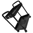 thumbnail image 3 of Rolling Cart Storage Trolley On Wheels 2-Tier Cart On Wheels for Kitchen Bathroom Laundry Room, 3 of 8