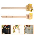 thumbnail image 3 of KAKOWELY honey dippers wooden 2pcs Wooden Honey Stirring Sticks Honeycomb Dipper Sticks Mini Honey Wand for Honey Coffee Jam Wine Tiered Tray Decorations3.94"X1.18"X0.79", 3 of 5