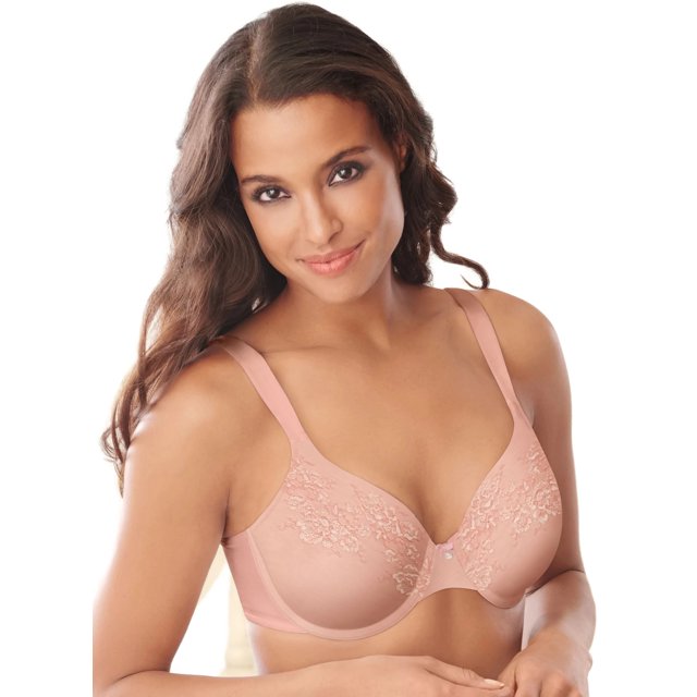 Bali Soutien-gorge à Armatures Lift Naturel pour Femmes 36C, Rose Pâle/blanc Transparent