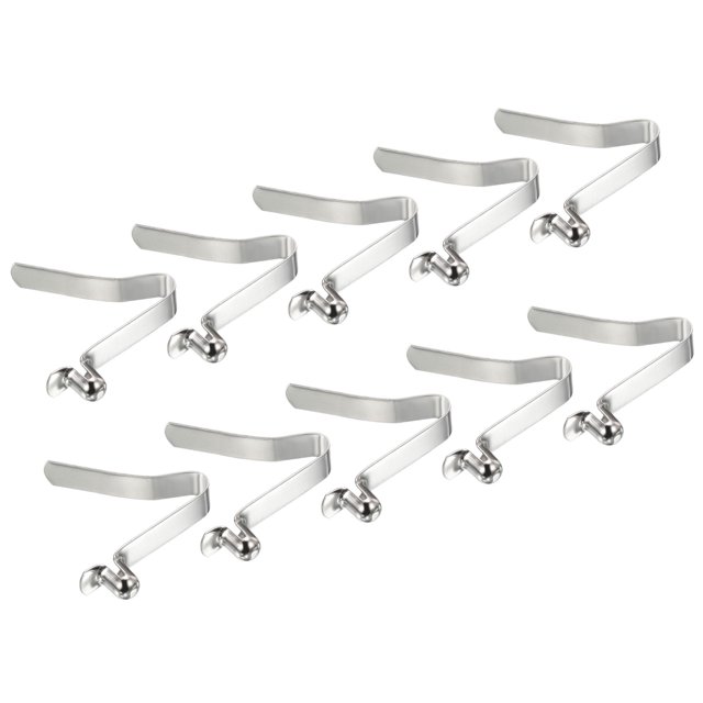 Unique Bargains 8x6mm Kayak Paddle Snaps, Hollow Button Single Pin Lock Tube Spring Clips for Tent Pole, 10 Pack
