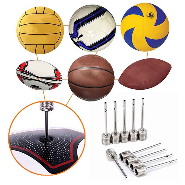 Inflator Accessories for Sports – 12Pcs Air Inflation Needle Port Kit for Football Basketball Volleyball Rugby with Durable Construction and Precise 12PCS