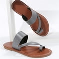thumbnail image 5 of Cameland Sandales Plates Décontractées Sandales et Pantoufles Style Rétro de Plage Chaussures pour Femmes Grande Pointure, 5 of 5