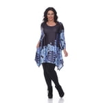 PS1301-26 2X Plus Taille Tunique Rella 26 et 44; Noir - 2XL