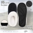 thumbnail image 2 of Bergman Kelly Womens Éraflures Sabot Corail Molleton Mémoire Mousse Pantoufles Chaussures de Maison Intérieur / Extérieur, Collection de Bulles, 2 of 7