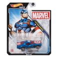 thumbnail image 2 of Véhicule Captain America Hot Wheels à  l’échelle 1/64, 2 of 5