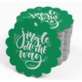 thumbnail image 4 of Inkdotpot Real Silver Foil Jingle All The Way Christmas Tags Favor Hang Paper Tags 50 Pieces, 4 of 6