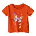 thumbnail image 1 of TZEWGL Tops For Toddler Graphic Print Round Neck Loose Short Sleeve Clothing For Infnants size 4-5T, 1 of 4