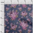 thumbnail image 2 of oneOone Polyester Spandex Dusty Blue Fabric Florals Fabric For Sewing Printed Craft Fabric By The Yard 56 Inch Wide, 2 of 4