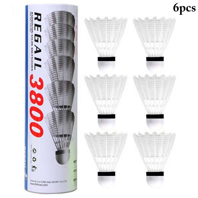 Bangcool 6PCS Badminton Shuttlecocks Training Plastic Shuttlecocks Sports Supplies