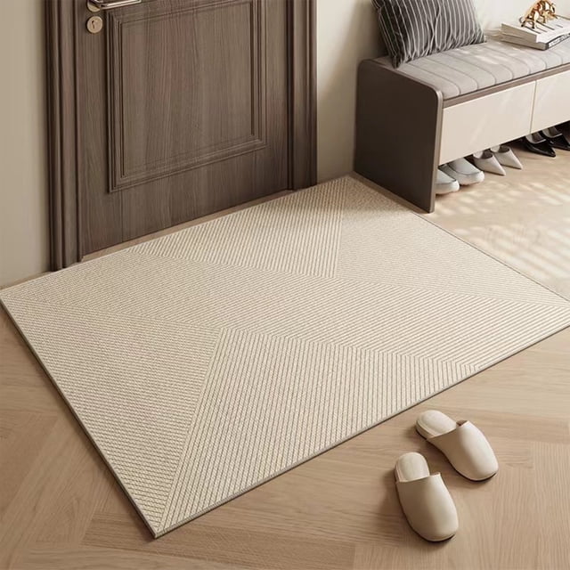 Striped Carpet Comfortable Living Room Carpet Refreshing Bedroom Carpet Home Balcony Carpet