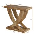 thumbnail image 3 of Tribesigns Table d'Appoint en Bois pour Salon, Table de Chevet pour Chambre avec Support en Queue de Poisson Croisé, 3 of 9