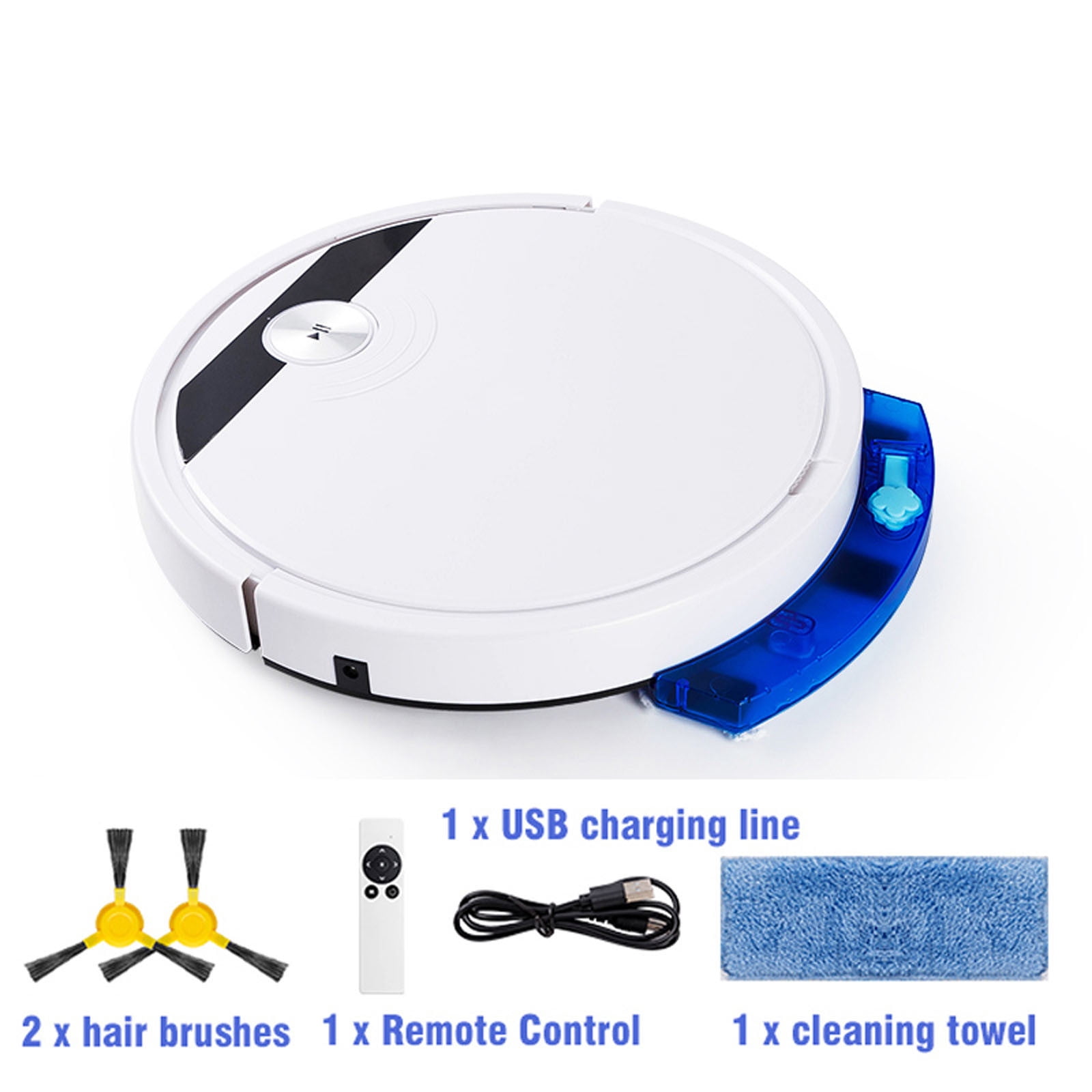 SDNall Robot Vacuum Cleaner, Robot Vacuum And Mop Combo Remote Control Robotic Vacuum Self-Charging Mopping Robot Vacuum Cleaner Set Schedule Strong Suction Ideal For Pet Hair Carpet