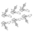 thumbnail image 4 of Locking Guitar String Tuning Peg, Guitar Tuner Pegs Silver 6 String Tuner Head with Screws for Replacing Old and Damaged Parst for Most Guitars 3 Left and 3 Right Peg Set, 4 of 7