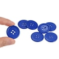 thumbnail image 4 of Unique Bargains Boutons de Couture Ronds en Résine Bleu Foncé à 4 Trous (Lot de 100), 4 of 5